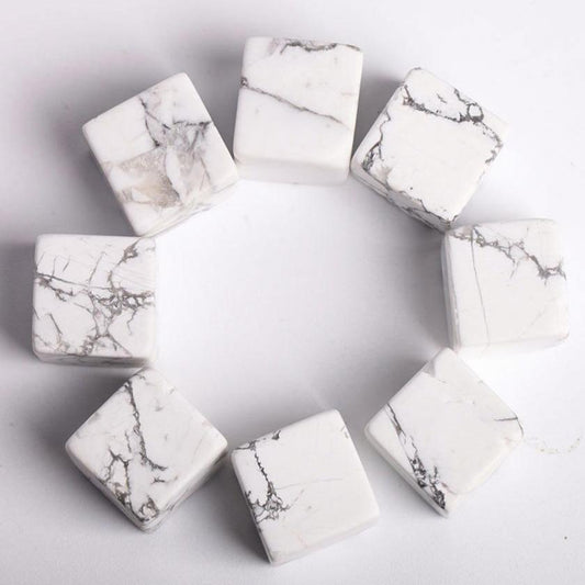 0.1kg Howlite Crystal Cubes bulk tumbled stone Best Crystal Wholesalers