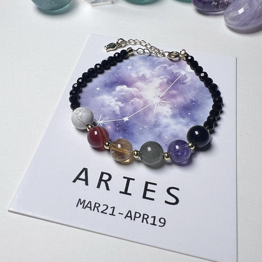 8mm Twelve Constellation Crystal Bracelet Crystal Healing Bulk Wholesale