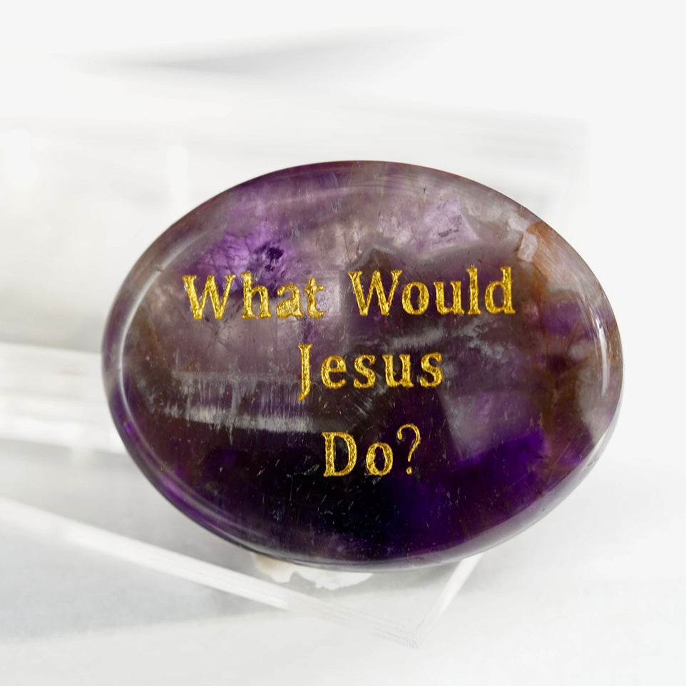 Natural Crystal Oval Shape Engraved Worry Stone Crystal Gift Crystal Healing Bulk Wholesale