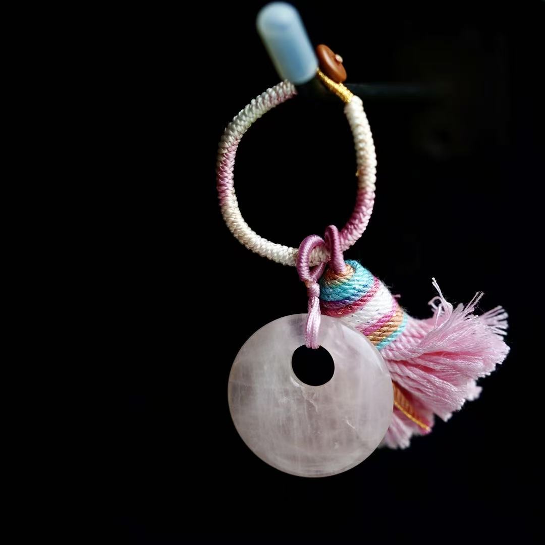 Rose Quartz Bag Hanging Crystal Healing Bulk Wholesale