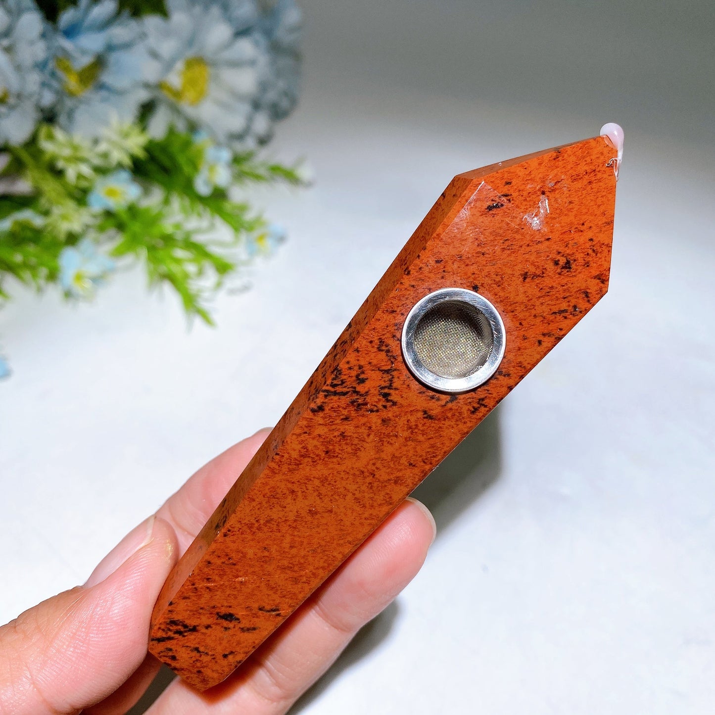 3.9"-4.2" Crystal Smoking Pipe Carving Crystal Healing Bulk Wholesale