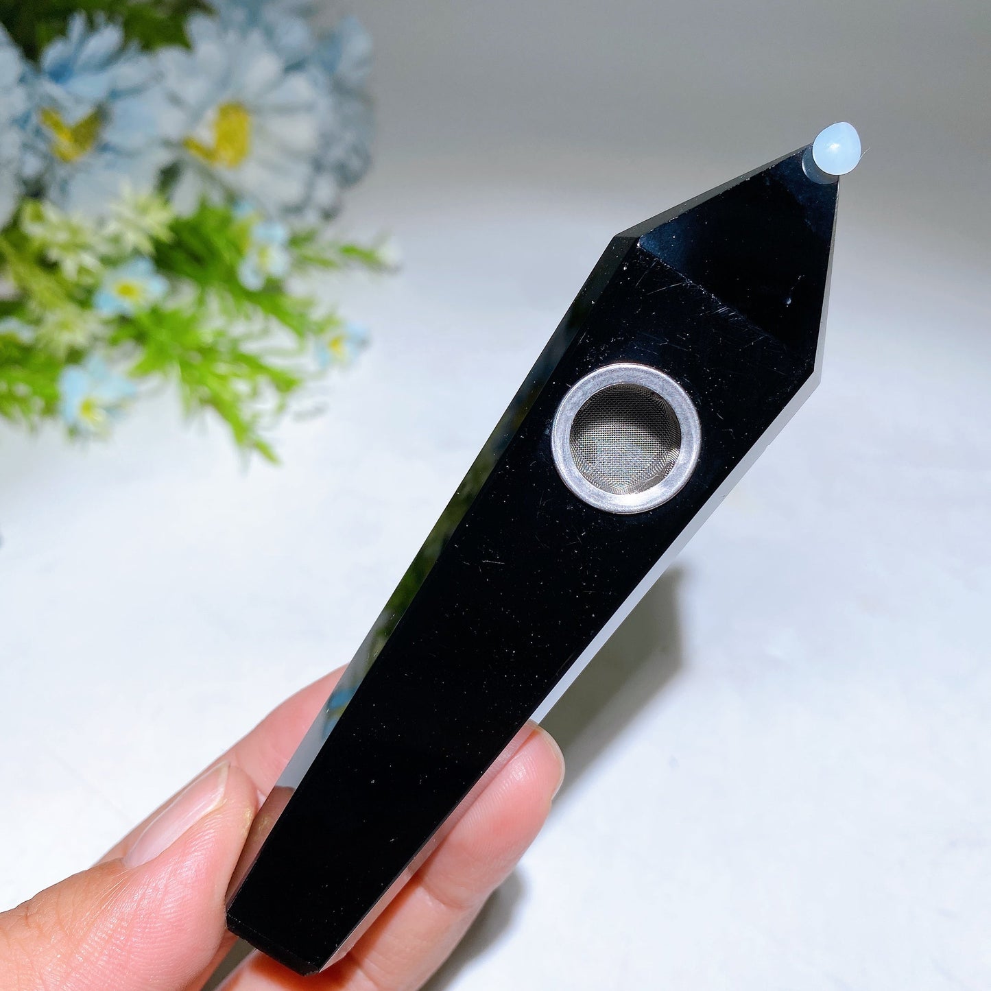 3.9"-4.2" Crystal Smoking Pipe Carving Crystal Healing Bulk Wholesale