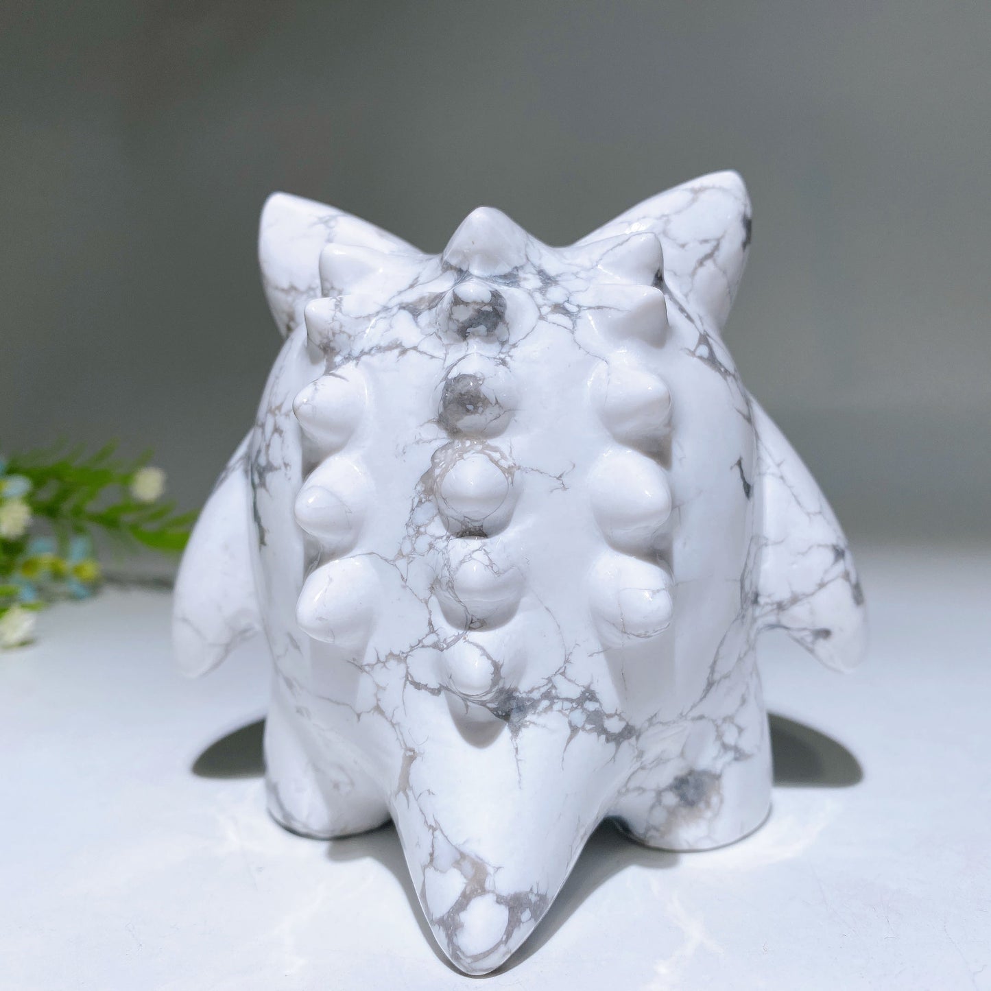4.3" Howlite Gengar Carving Crystal Healing Bulk Wholesale