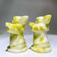 3.1" Natural Gemstone Serpentine Yoda Carving Wholesale