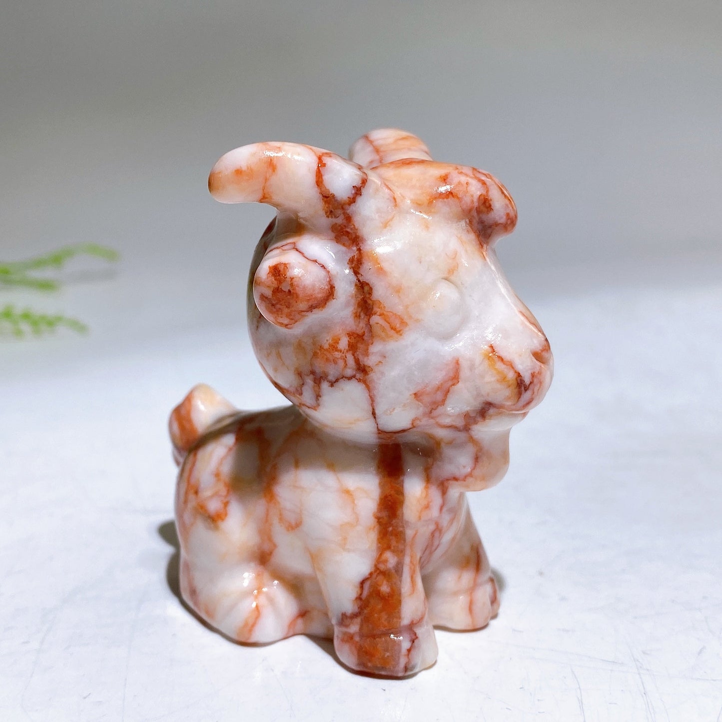 2.3" Natural Crystal Goat Carving Wholesale