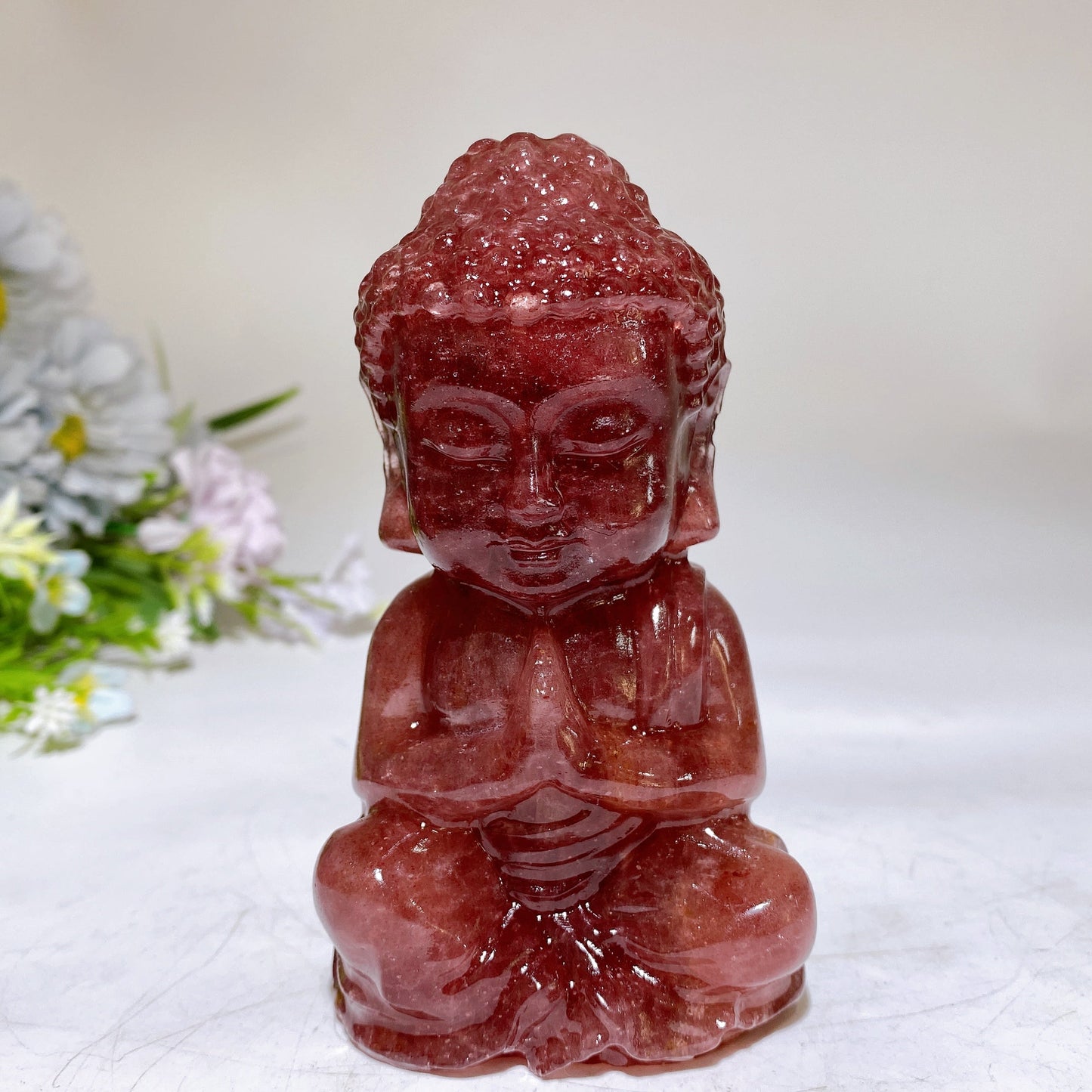 4.5" Crystal Buddha Carving Crystal Healing Bulk Wholesale