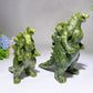 4.6"-5.9" Serpentine Godzilla Carving Crystal Healing Bulk Wholesale