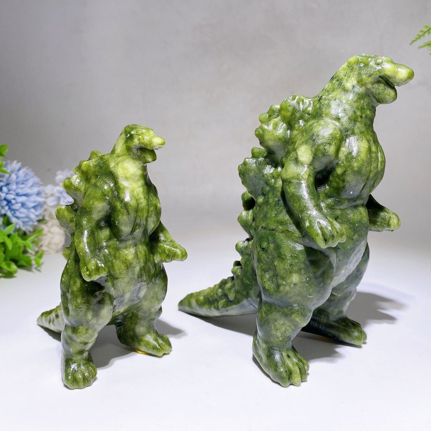 4.6"-5.9" Serpentine Godzilla Carving Crystal Healing Bulk Wholesale
