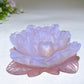 5.1" Pink Opalite Peony Flower Carving Crystal Healing Bulk Wholesale