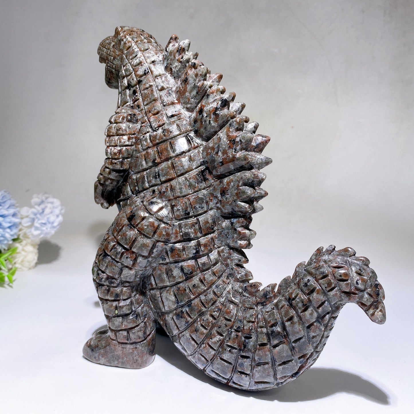 21cm Yooperlite Godzilla Carving Crystal Healing Bulk Wholesale