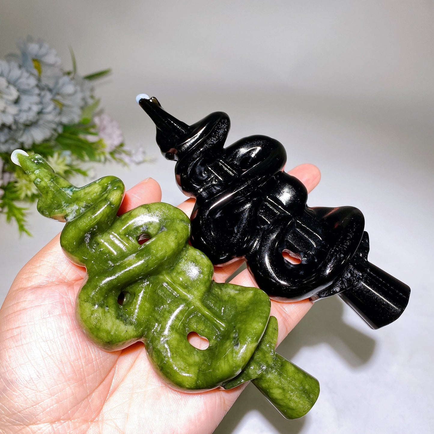 5.6" Sword with Snake Decor Carving Crystal Healing Bulk Wholesale