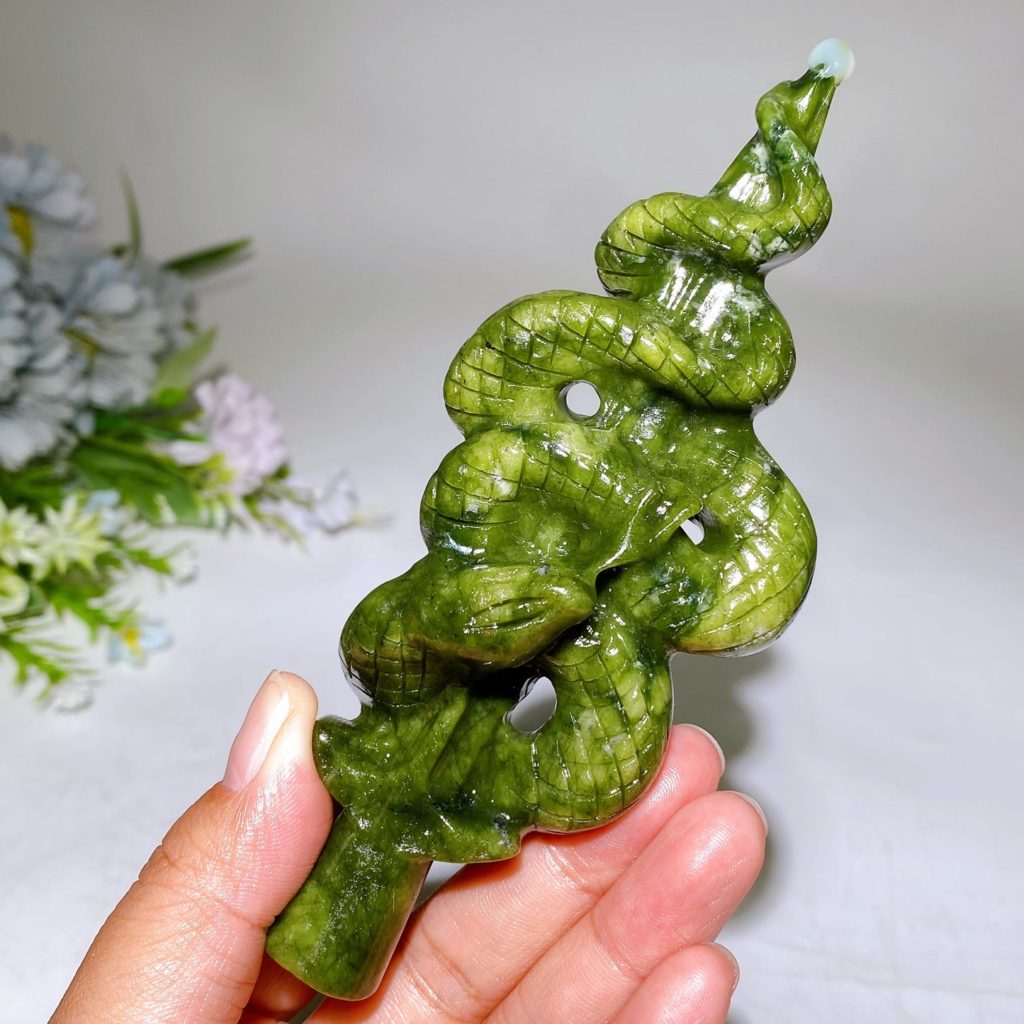 5.6" Sword with Snake Decor Carving Crystal Healing Bulk Wholesale