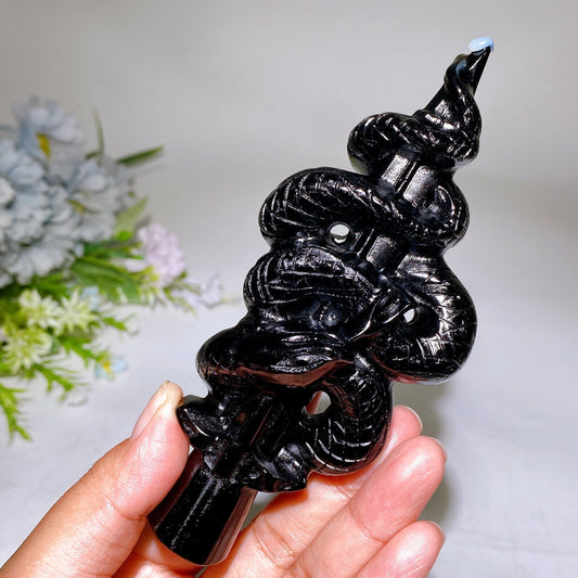 5.6" Sword with Snake Decor Carving Crystal Healing Bulk Wholesale