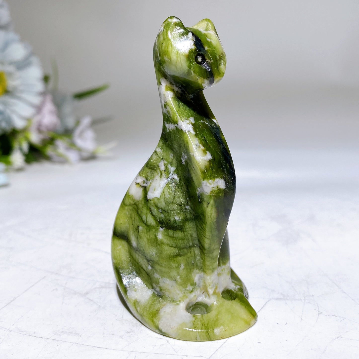 3.1" Crystal Cat Carving Crystal Healing Bulk Wholesale