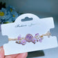 Raw Amethyst with Flower Decor Bracelet Crystal Healing Bulk Wholesale