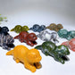 3.5" Natural Gemstone Crystal Beaver Carving  For Gift & Display Wholesale