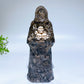 1.4" 3.6" Crystal No-Head Ghost Holding Skull Carving Crystal Healing Bulk Wholesale
