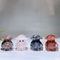 1.9" Mixed Crystal Mushroom Kid Carving Wholesale