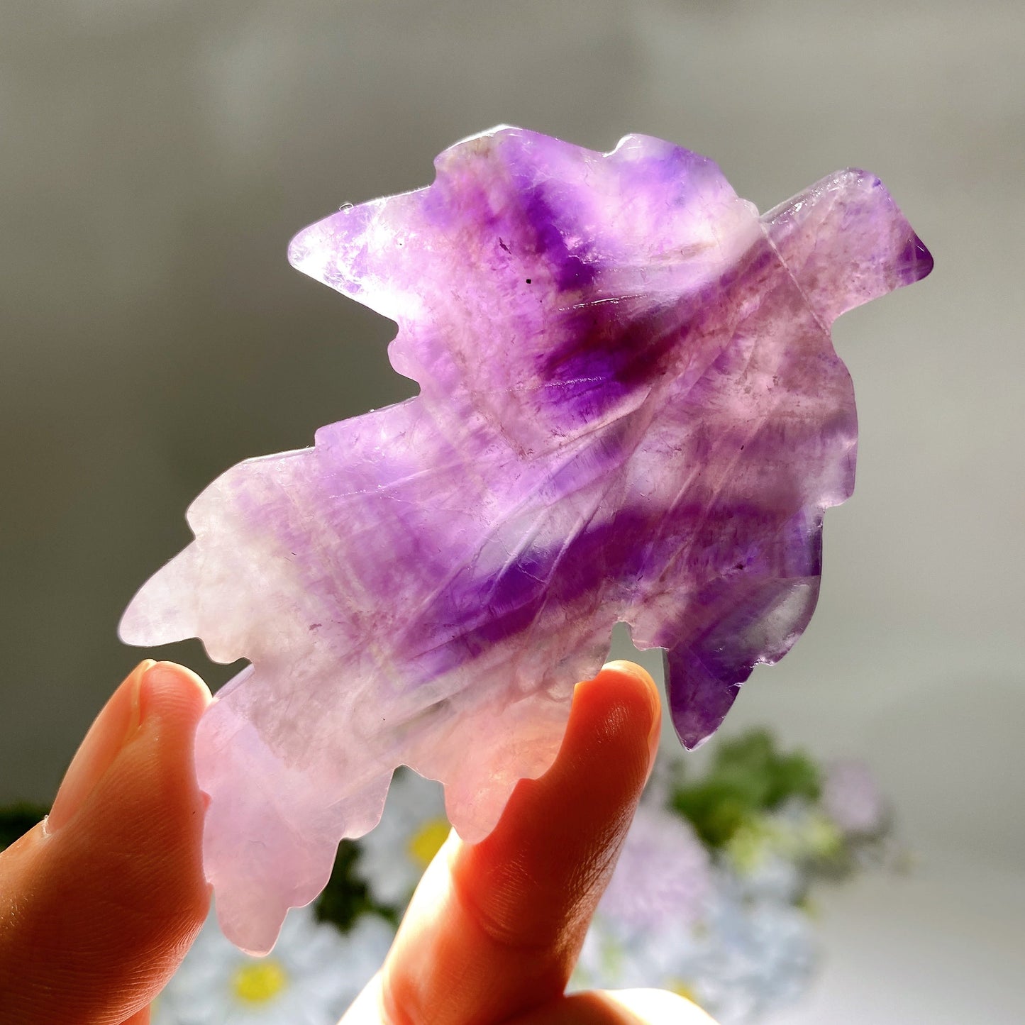 3.2" Crystal Leaf Carving Crystal Healing Bulk Wholesale