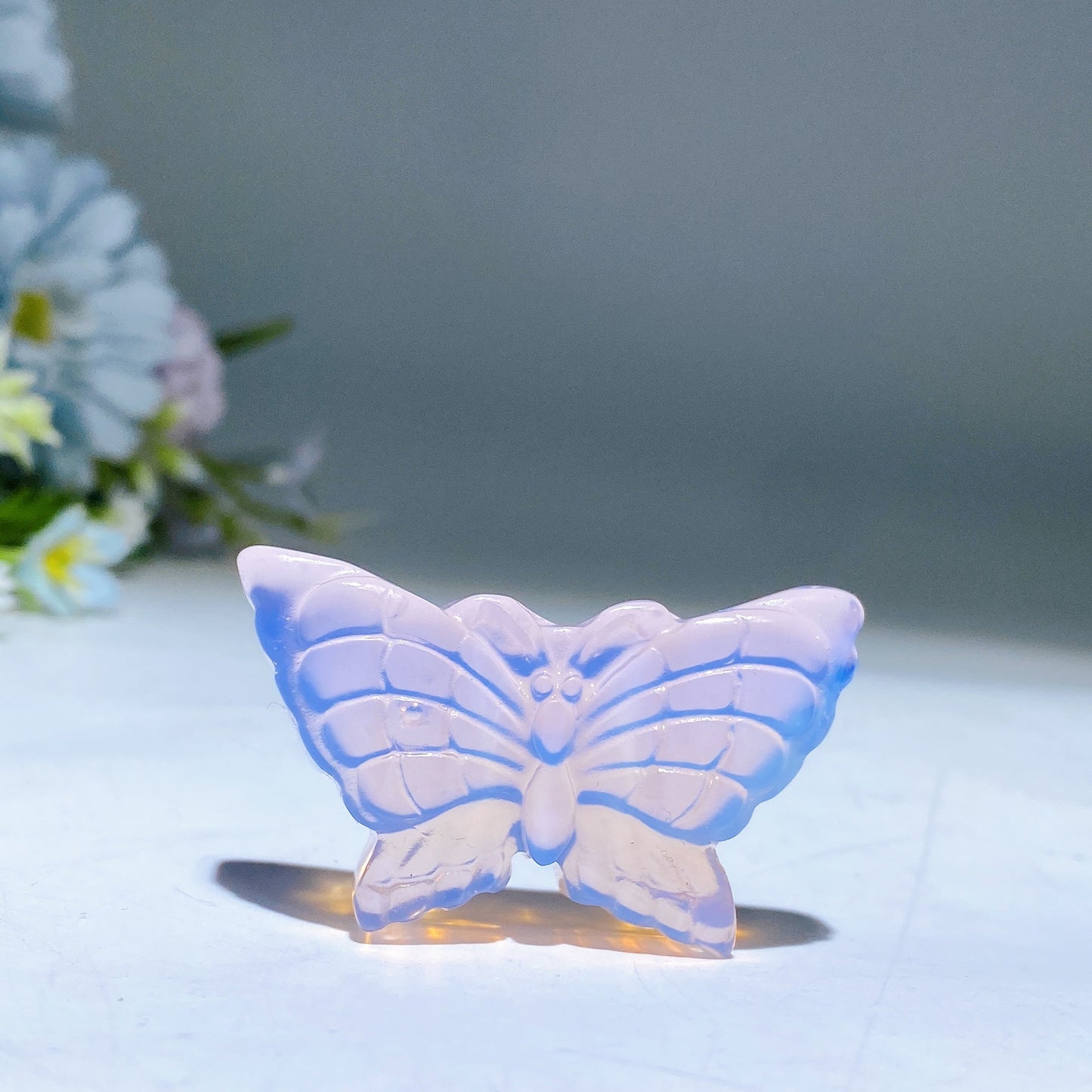 1.9" Opalite Butterfly Carving Crystal Healing Bulk Wholesale