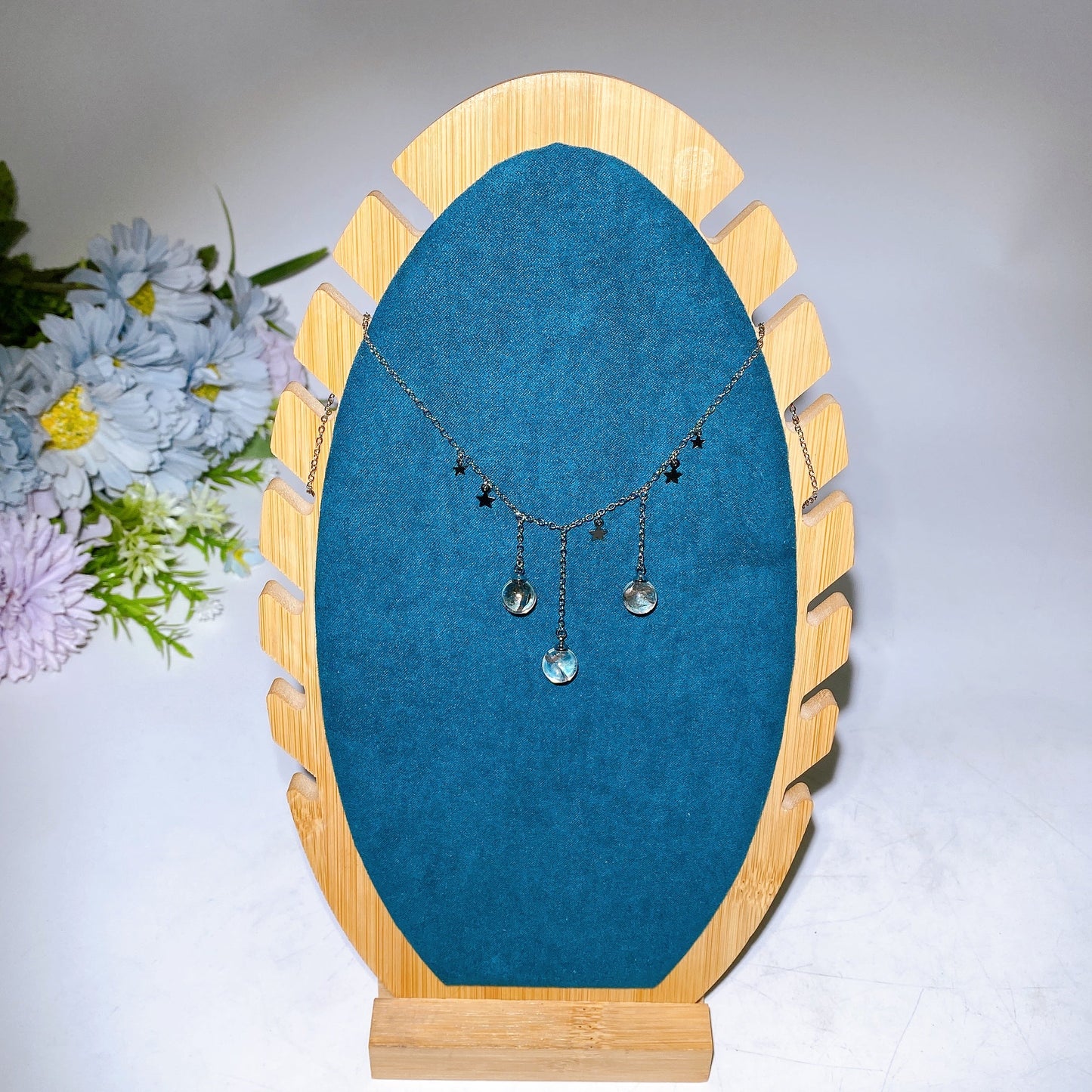 Cooper Silver Plated Crack Smoky Quartz Necklace Crystal Healing Bulk Wholesale