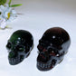 2.3"-3.0" Rainbow Obsidian Skull Carving Crystal Healing Bulk Wholesale