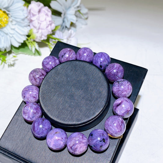 14mm Charoite Bracelet Crystal Healing Bulk Wholesale
