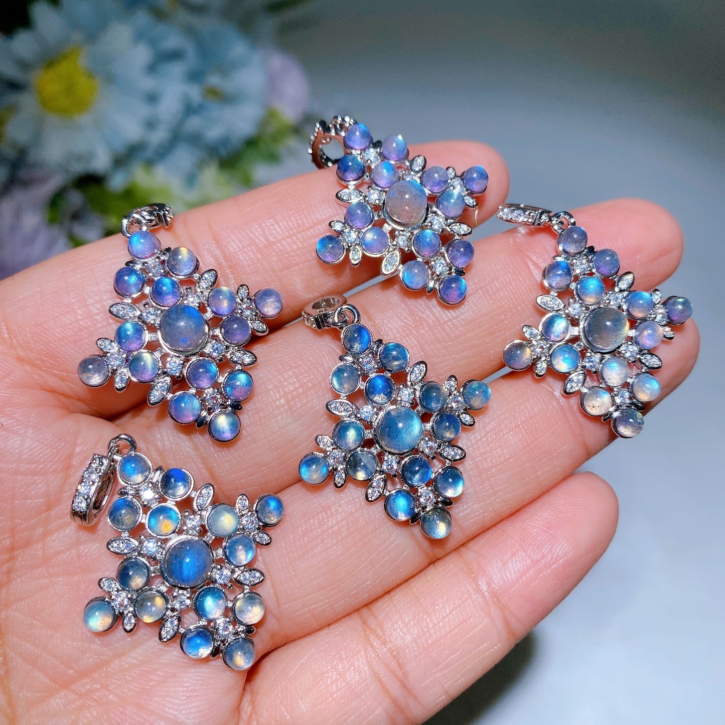 Cooper Silver Plated Pendant Crystal Healing Bulk Wholesale