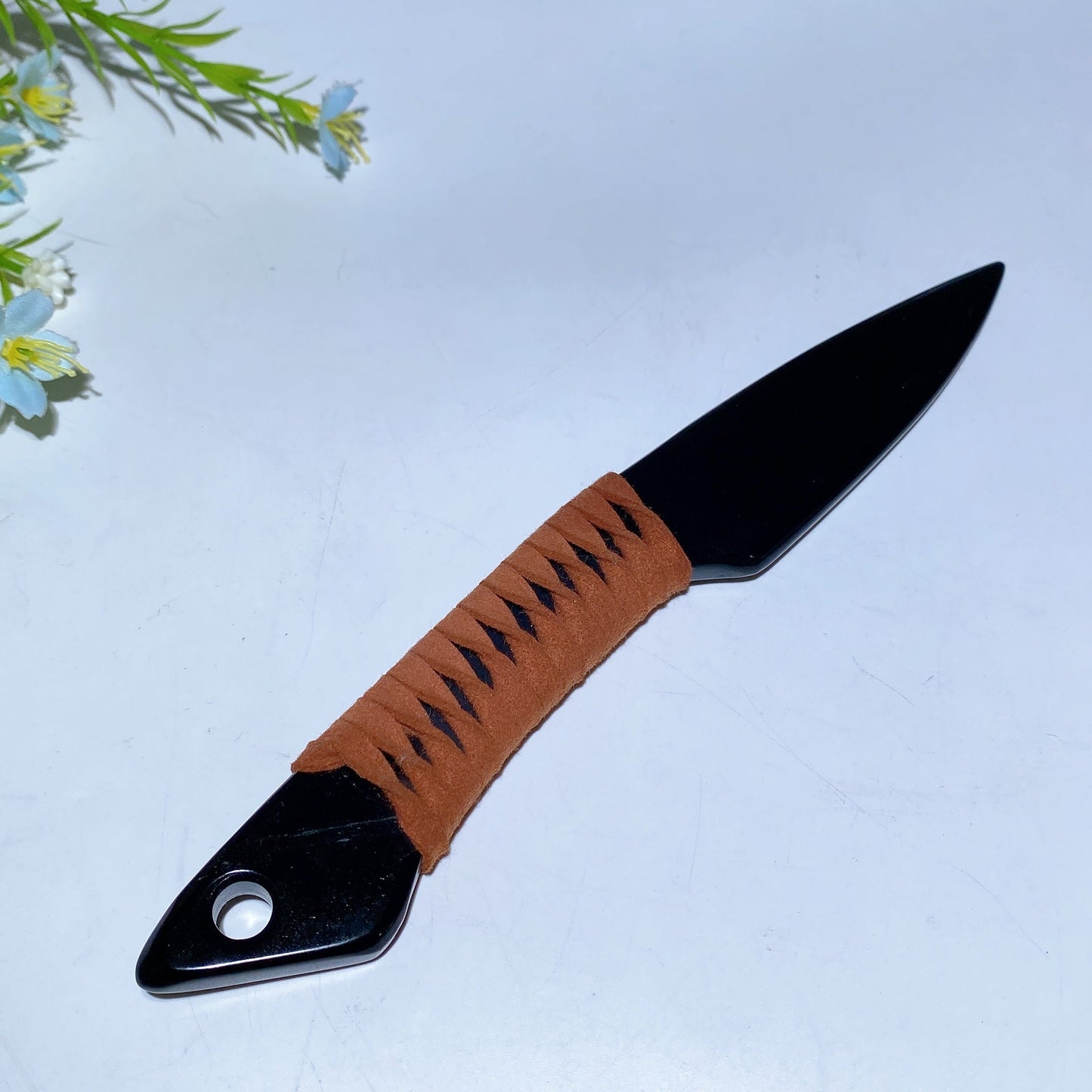 19cm Black Obsidian Dagger Carving Crystal Healing Bulk Wholesale