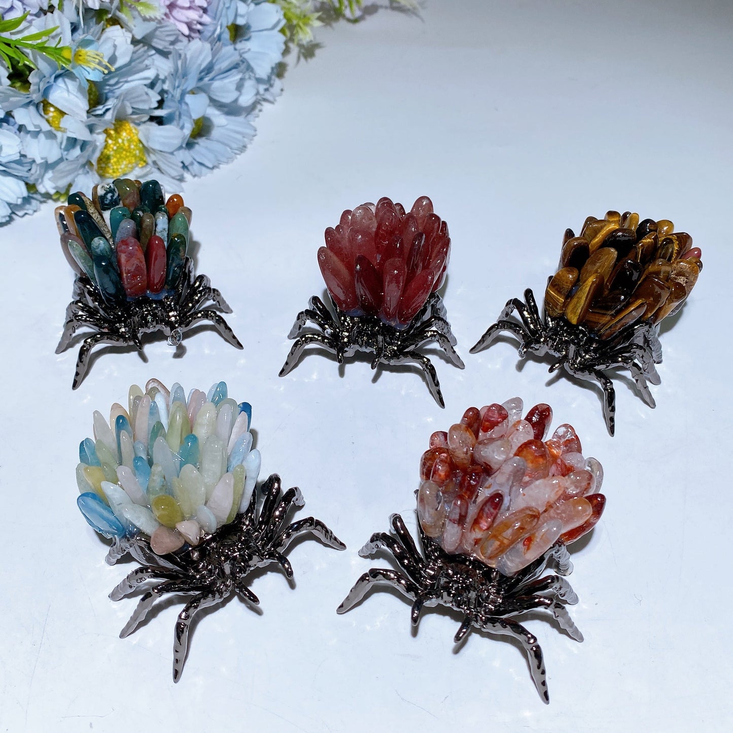 2.2" Crystal Cluster Spider Free Form Crystal Healing Bulk Wholesale