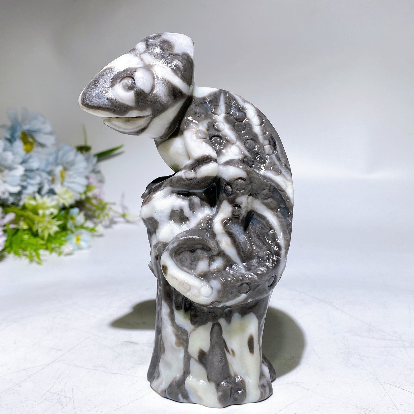 6.0" Crystal Chameleon Carving Crystal Healing Bulk Wholesale