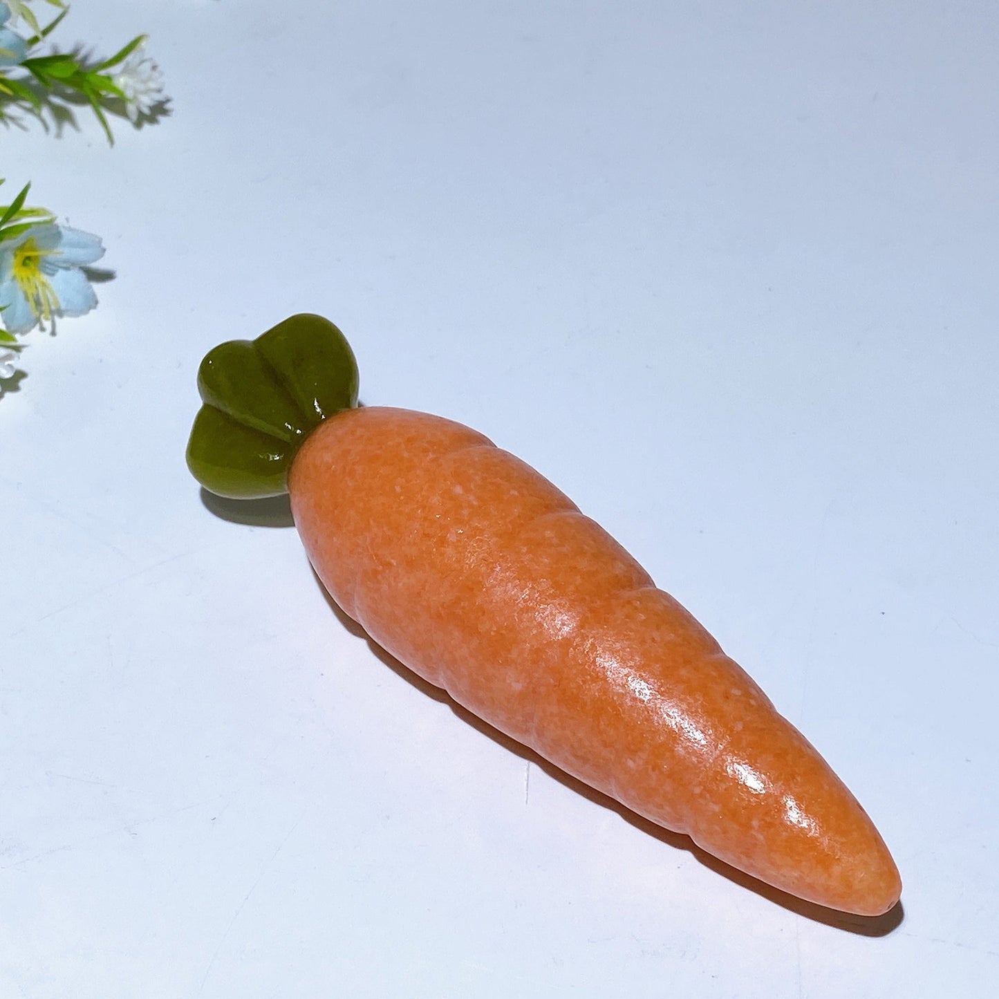 2.4"-4.9" Sunstone Serpentine Carrot Carving Crystal Healing Bulk Wholesale