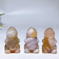1.2" Mini Flower Agate Dinosaur Carving Crystal Healing Bulk Wholesale