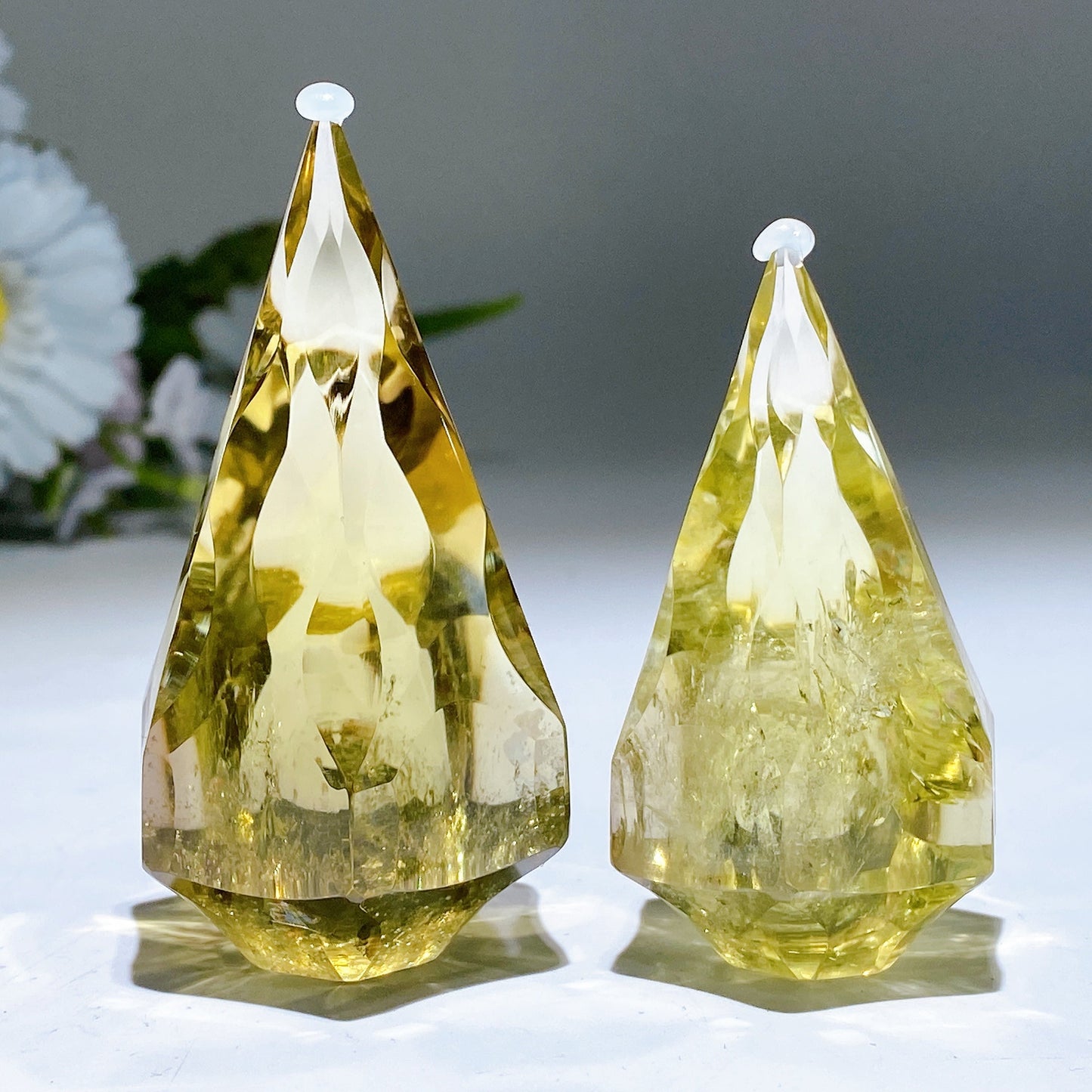 2.5"-3.0" Citrine Tower Carving Crystal Healing Bulk Wholesale