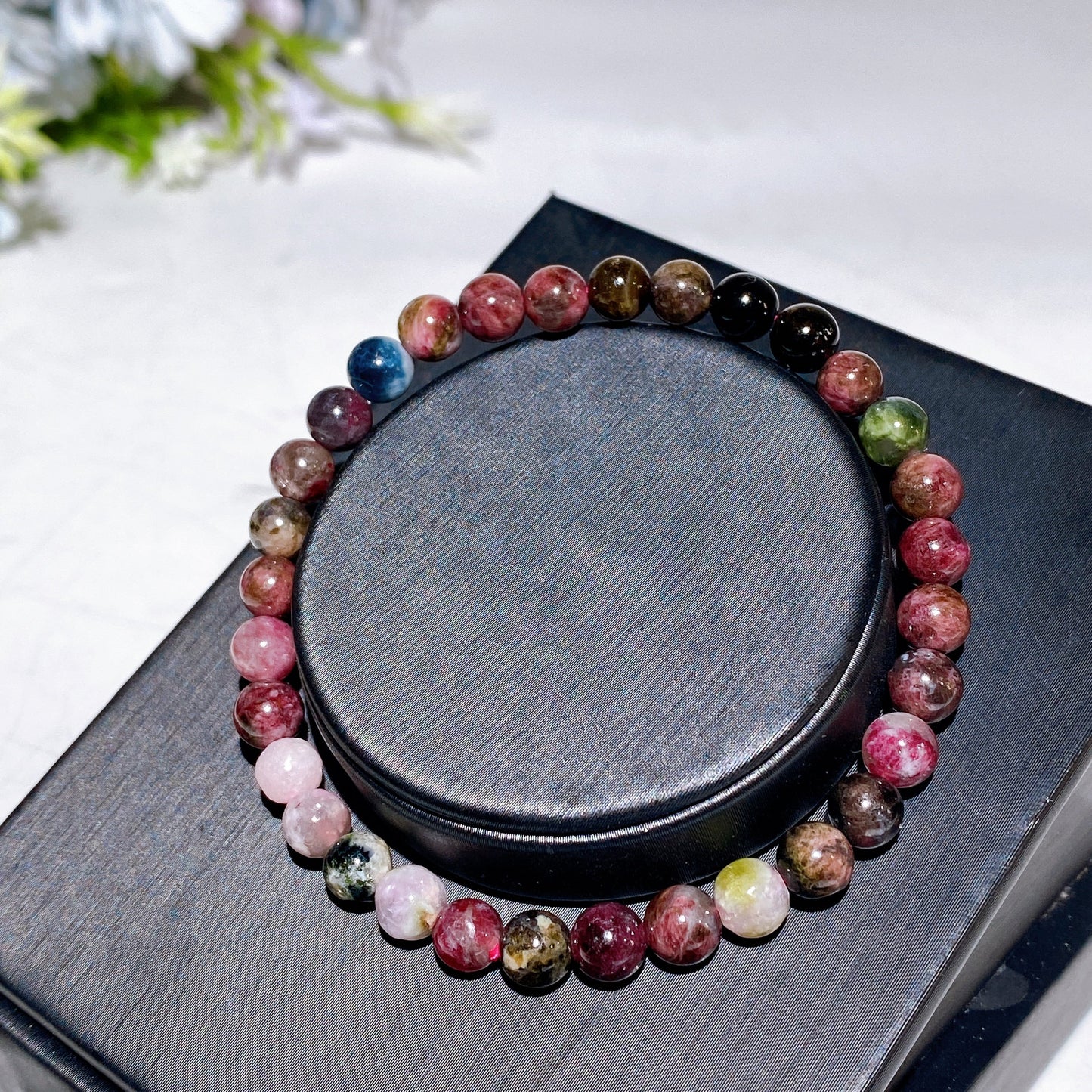 2mm 5mm Colorful Tourmaline Bracelet Crystal Healing Bulk Wholesale