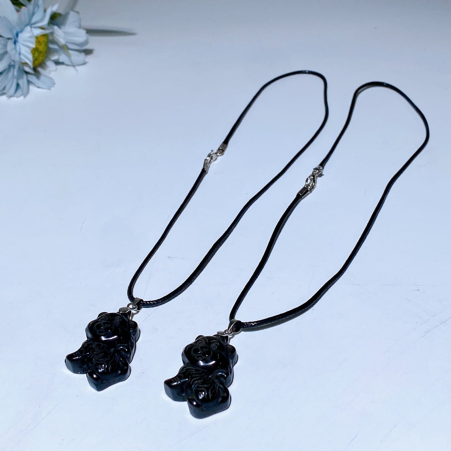 Golden Obsidian Tiger Pendant with Black Cord Crystal Healing Bulk Wholesale