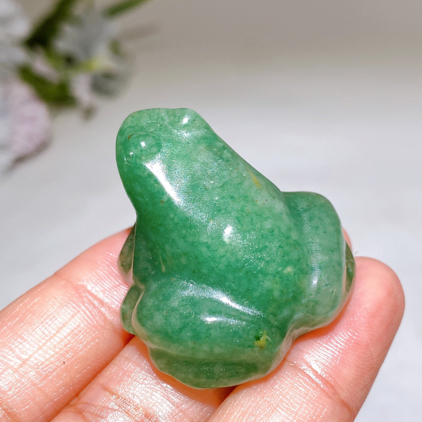 1.5" Green Aventurine Frog Carving Crystal Healing Bulk Wholesale