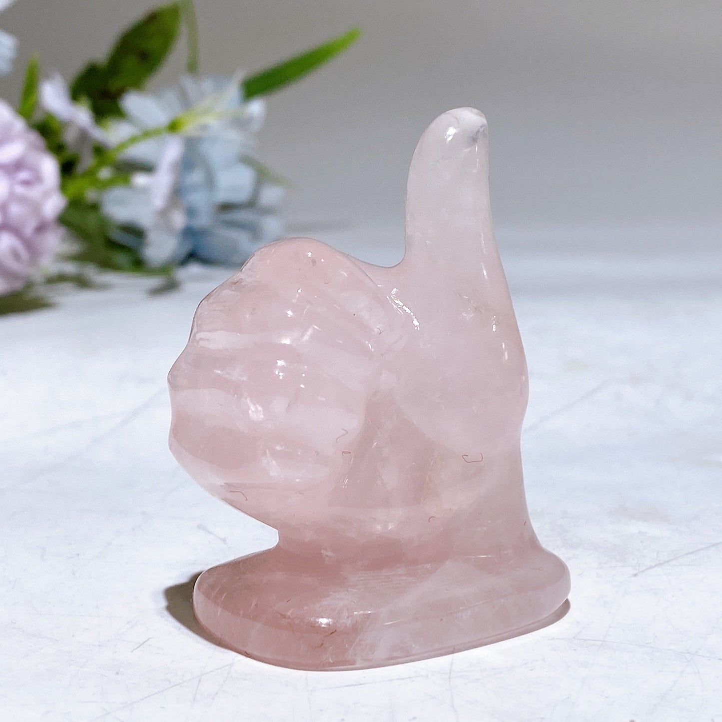 2.2" Crystal Hand Gesture Carving Crystal Healing Bulk Wholesale