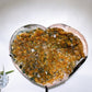 23cm Large Unique Citrine Cluster Calcite Heart Carving with Stand  Crystal Healing Bulk Wholesale