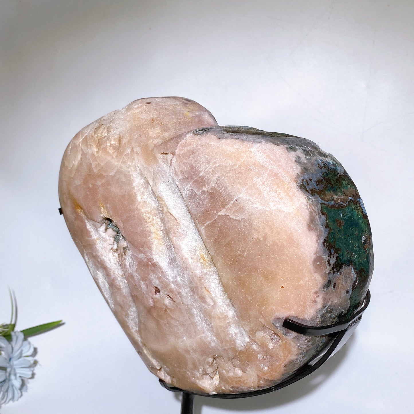 23cm Large Unique Citrine Cluster Calcite Heart Carving with Stand  Crystal Healing Bulk Wholesale