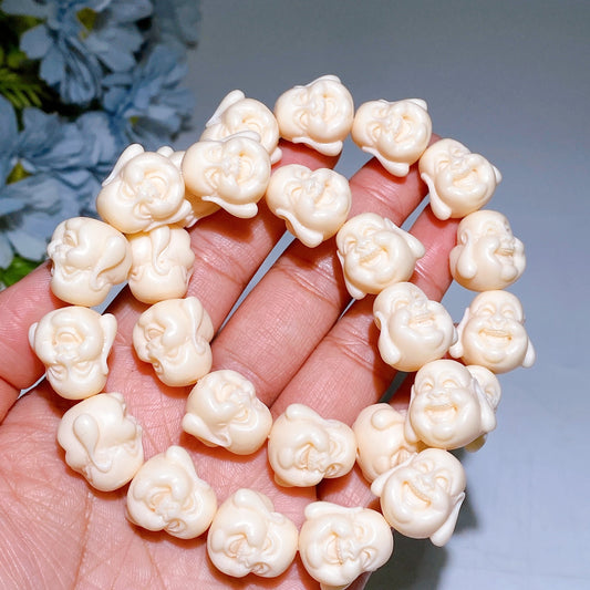 16mm Ivory Nut Buddha Head Bracelet Crystal Healing Bulk Wholesale