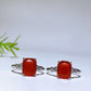 Cooper Silver Plated Carnelian Ring Crystal Healing Bulk Wholesale