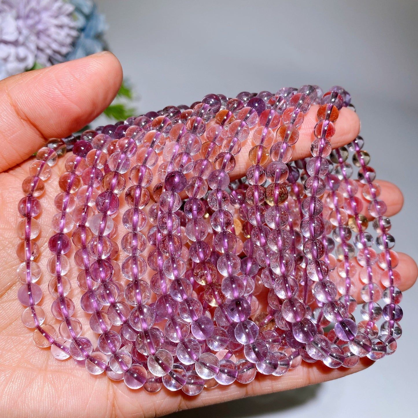 6mm Ametrine Bracelet Crystal Healing Bulk Wholesale