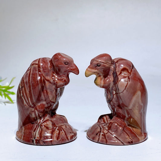 2.0" Picture Jasper Vulture Carving Crystal Healing Bulk Wholesale