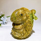 3.8" Lemon Jade Hedgehog Carving Crystal Healing Bulk Wholesale
