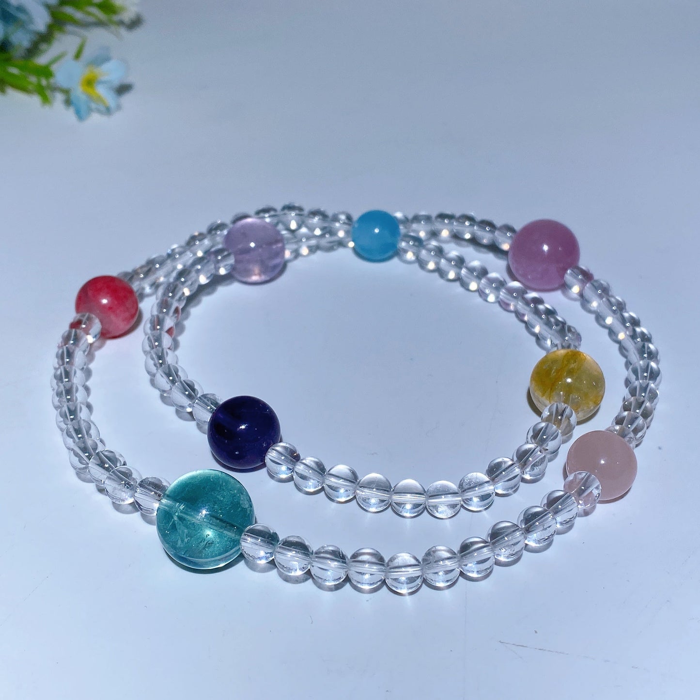 6mm Clear Quartz with Multi Crystal Necklace Cryrstal Healing Bulk Wholesale