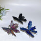 Aura Tourmaline Crystal Metal Butterfly Free Form Crystal Healing Bulk Wholesale