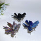 Aura Tourmaline Crystal Metal Butterfly Free Form Crystal Healing Bulk Wholesale