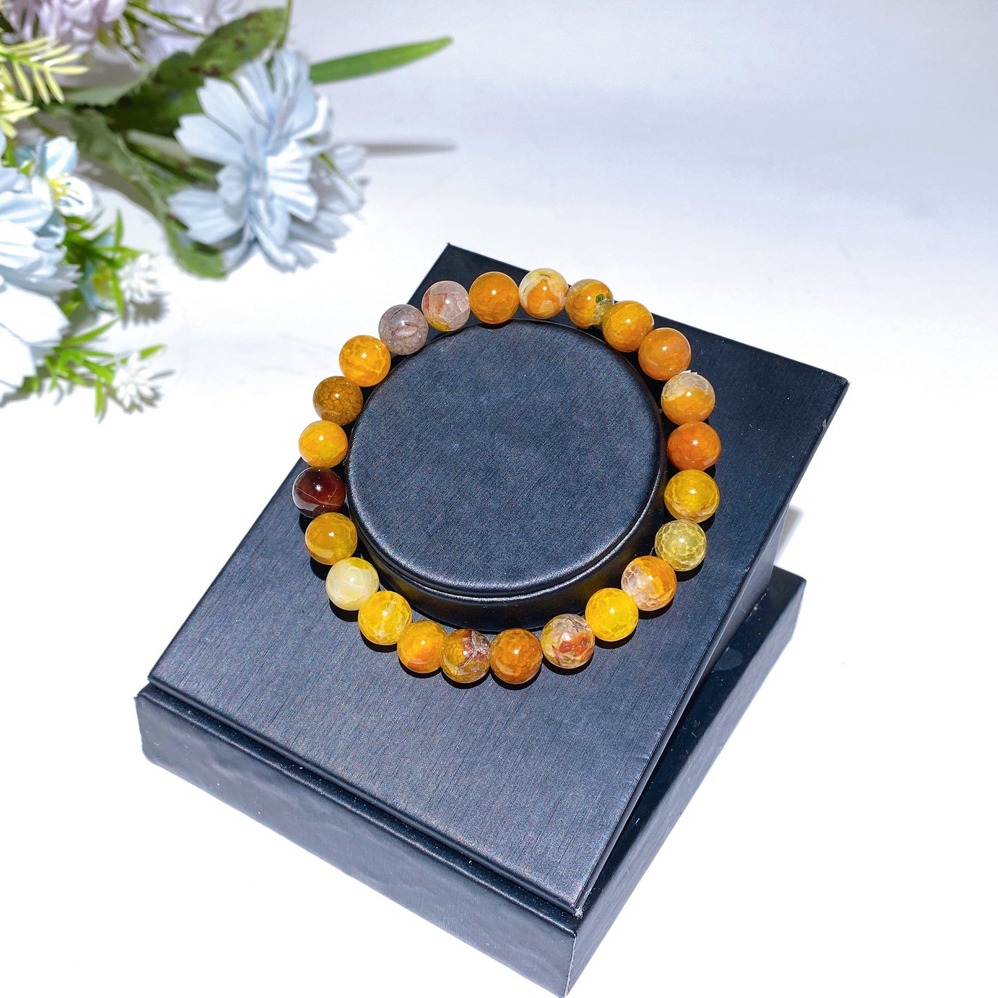 8mm Agate Bracelet Crystal Healing Bulk Wholesale