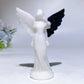 3.8" Obsidian White Jade Angel Carving Crystal Healing Bulk Wholesale